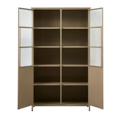 Woood EXHIBIT Vitrine 2 portes en métal H170cm