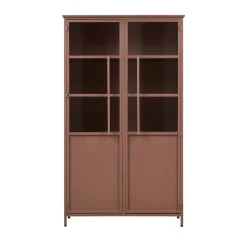 Woood EXHIBIT Vitrine 2 portes en métal H170cm