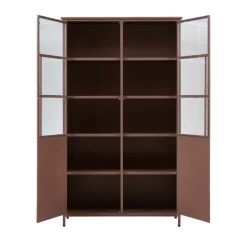 Woood EXHIBIT Vitrine 2 portes en métal H170cm
