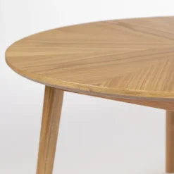 No name FABIO Table basse d'appoint ronde en bois ø80cm