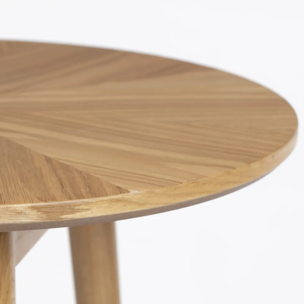 No name FABIO Table d'appoint ronde en bois ø50cm