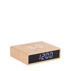 Karlsson FAT Réveil en bois avec chargeur téléphone
