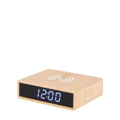 Karlsson FAT Réveil en bois avec chargeur téléphone