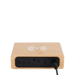 Karlsson FAT Réveil en bois avec chargeur téléphone