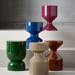Woood FERRY Table d'appoint ronde en métal ø30cm