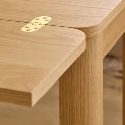Drawer FIKA Table à manger extensible 2 à 4 personnes en bois 120x45-90cm
