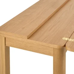 Drawer FIKA Table à manger extensible 2 à 4 personnes en bois 120x45-90cm
