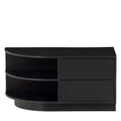 Woood FINCA Meuble TV 2 tiroirs en bois L78cm