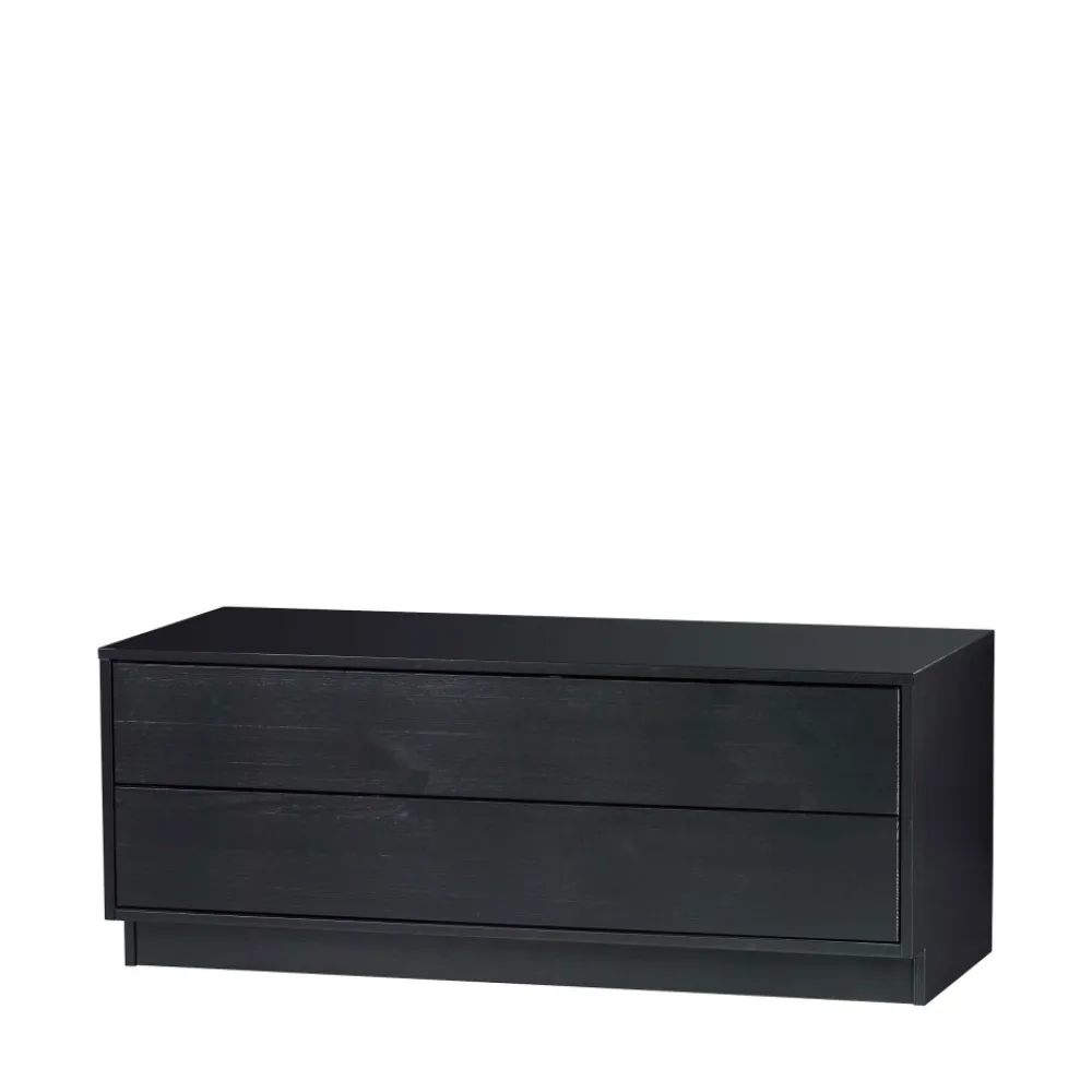 Woood FINCA Meuble TV en bois massif de pin L100cm