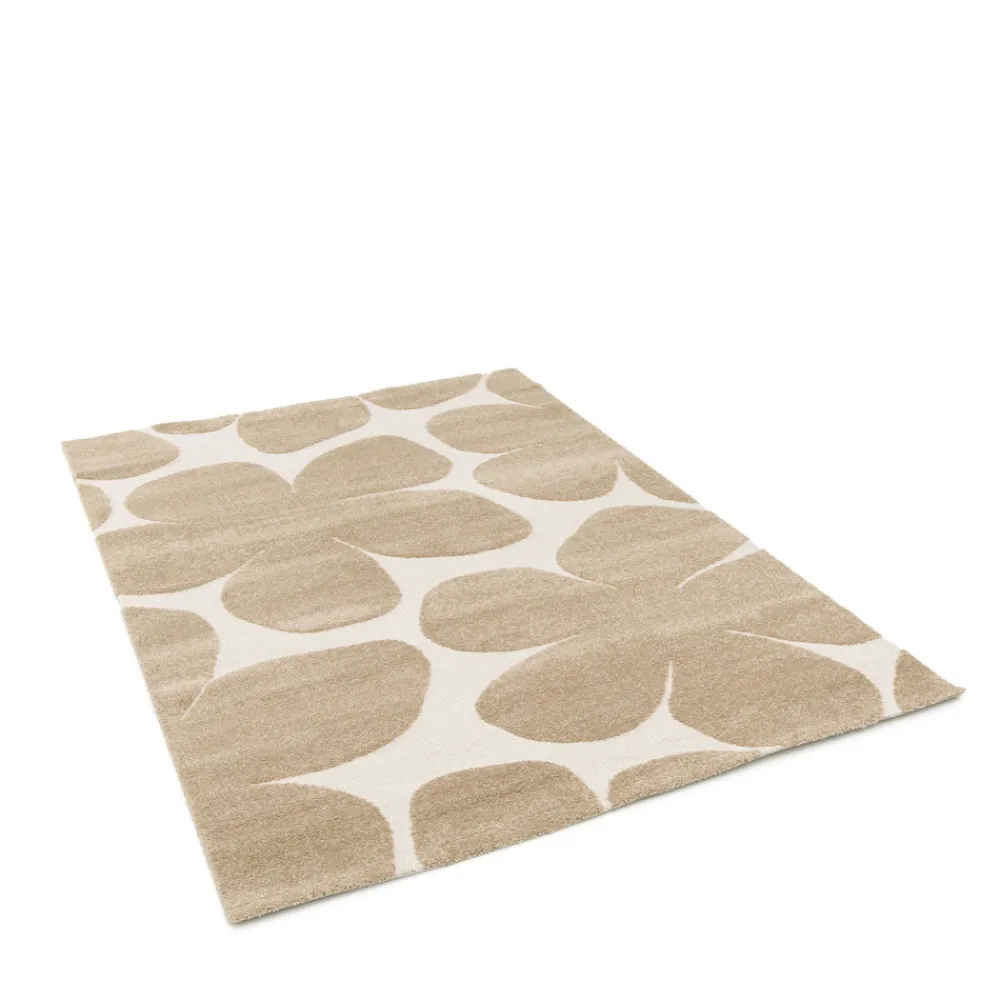 Drawer FLOW Tapis contemporain à motif floral en relief