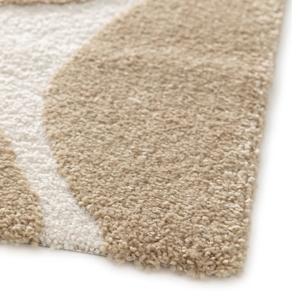Drawer FLOW Tapis contemporain à motif floral en relief