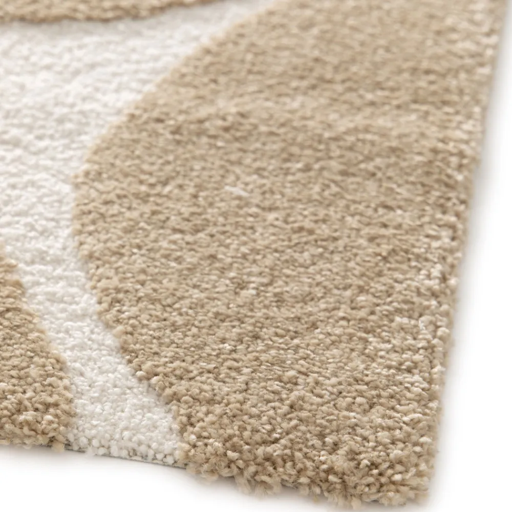 Drawer FLOW Tapis contemporain à motif floral en relief