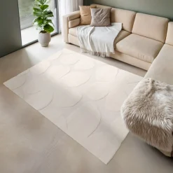 Drawer FLOW Tapis contemporain à motif floral en relief