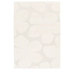 Drawer FLOW Tapis contemporain à motif floral en relief