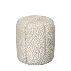 Drawer FLOWER Pouf en tissu imprimé animal ø38cm