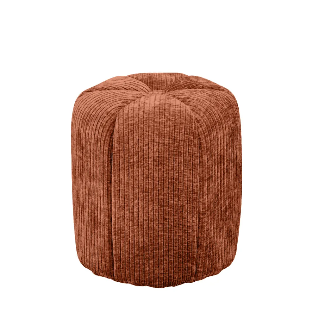 Drawer FLOWER Pouf rond en velours côtelé ø38cm