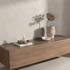 Venture Home FRIHAMN Meuble TV suspendu 2 tiroirs en bois L160cm