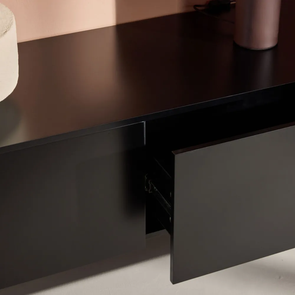 Venture Home FRIHAMN Meuble TV suspendu 2 tiroirs en bois L160cm