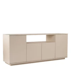 Drawer FRITZ Buffet 4 portes effet travertin L180cm