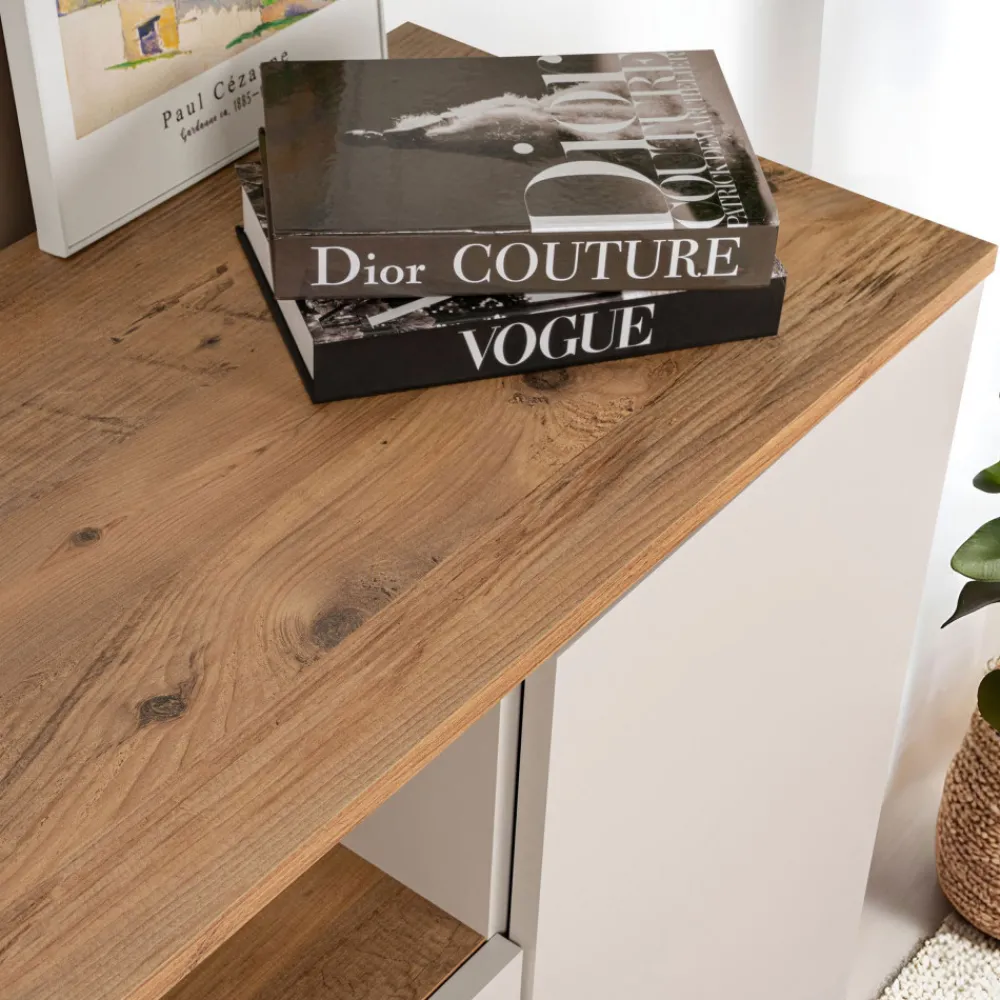 Drawer FRITZ Buffet 4 portes en bois L180cm