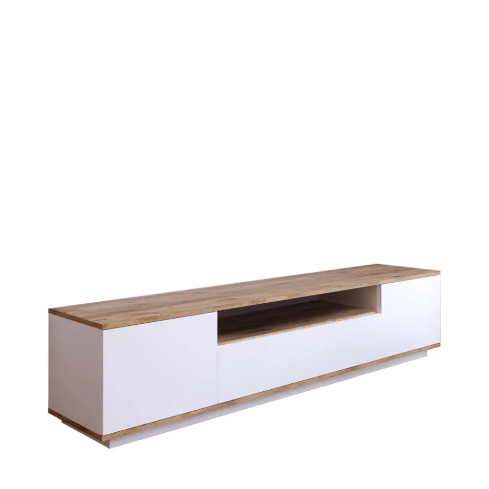 Drawer FRITZ Meuble TV 3 portes en bois L180cm