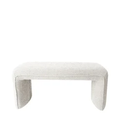 Drawer FULL Banc rembourré en tissu bouclette L100cm