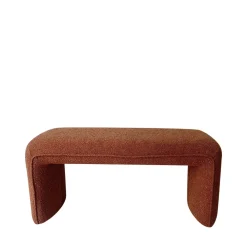 Drawer FULL Banc rembourré en tissu bouclette L100cm