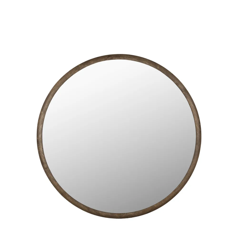 Dutchbone GALE Miroir rond en bois ø80cm