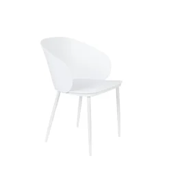 No name GIGI Lot de 2 chaises en résine et métal