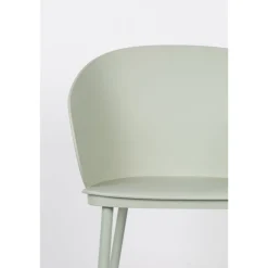 No name GIGI Lot de 2 chaises en résine et métal