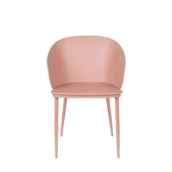 No name GIGI Lot de 2 chaises en résine et métal