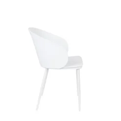 No name GIGI Lot de 2 chaises en résine et métal
