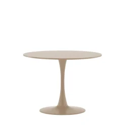 Venture Home GLADE Table à manger ronde 4 personnes en bois et métal ø100cm