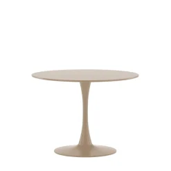 Venture Home GLADE Table à manger ronde 4 personnes en bois et métal ø100cm