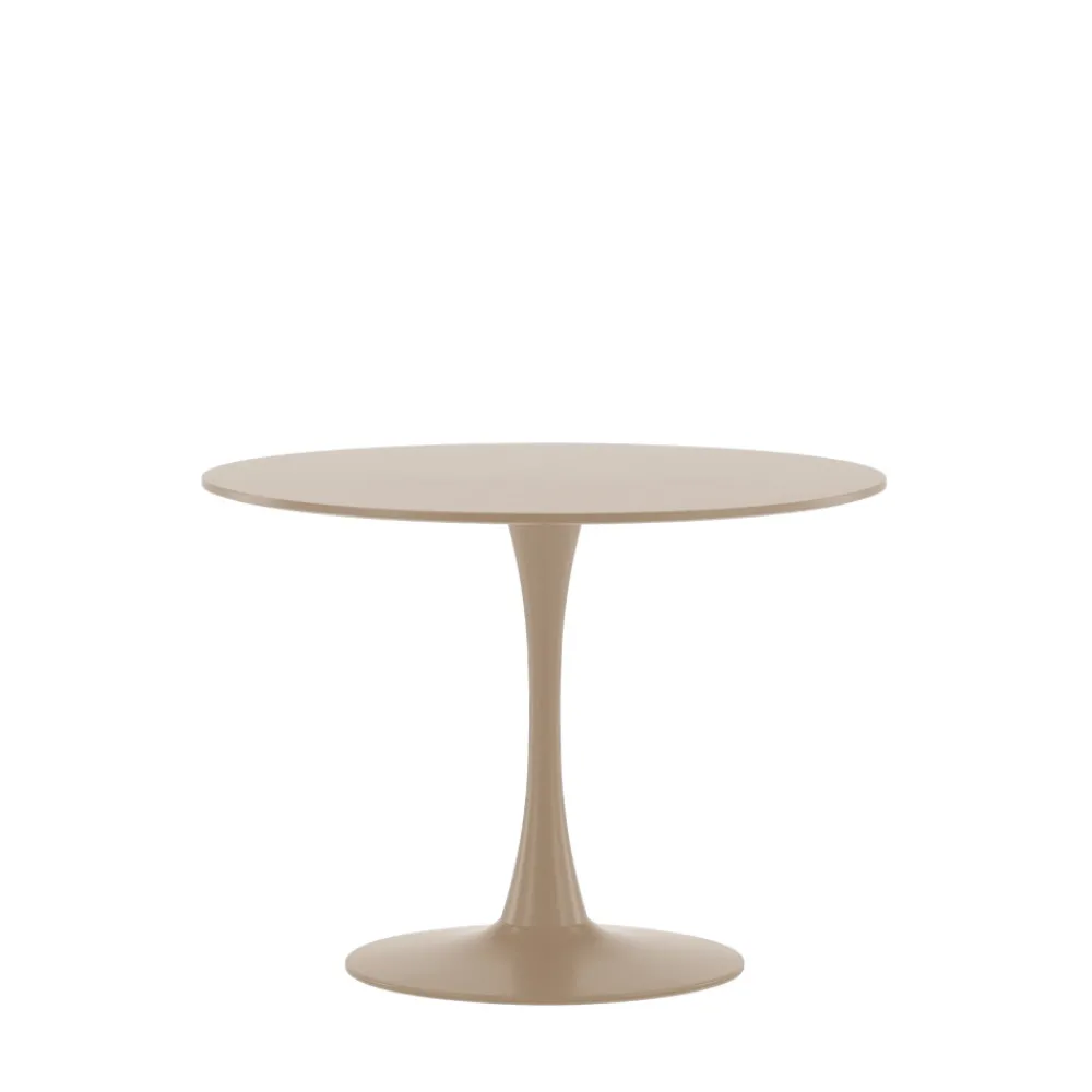 Venture Home GLADE Table à manger ronde 4 personnes en bois et métal ø100cm