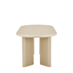 Drawer GLOSSI Table à manger 6 personnes ovale en bois laqué