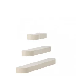 Venture Home GLOW Lot de 3 étagères aux bords arrondis en bois