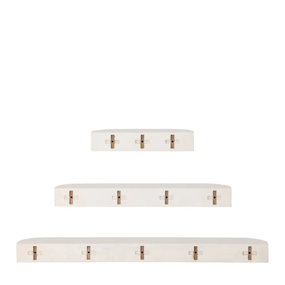 Venture Home GLOW Lot de 3 étagères aux bords arrondis en bois
