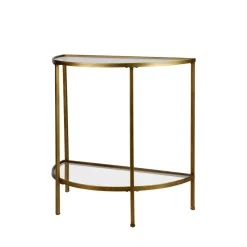 Woood GODDESS Console en métal et verre