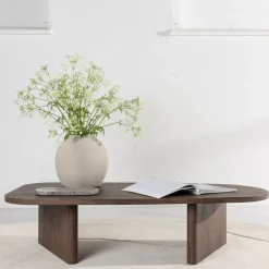 Venture Home GRONVIK Table basse organique en bois 130x65cm