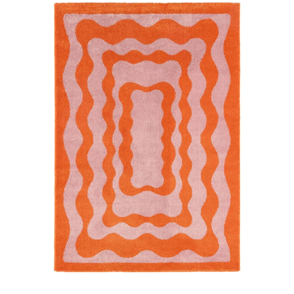 No name GROOVE Tapis vintage à motif festonné