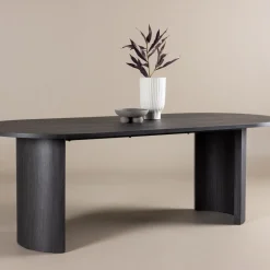 Vind GRUNDSUND Table à manger 10 personnes ovale en bois