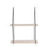 House Nordic HAAG Etagère murale en métal et bois 55x21xH72 cm