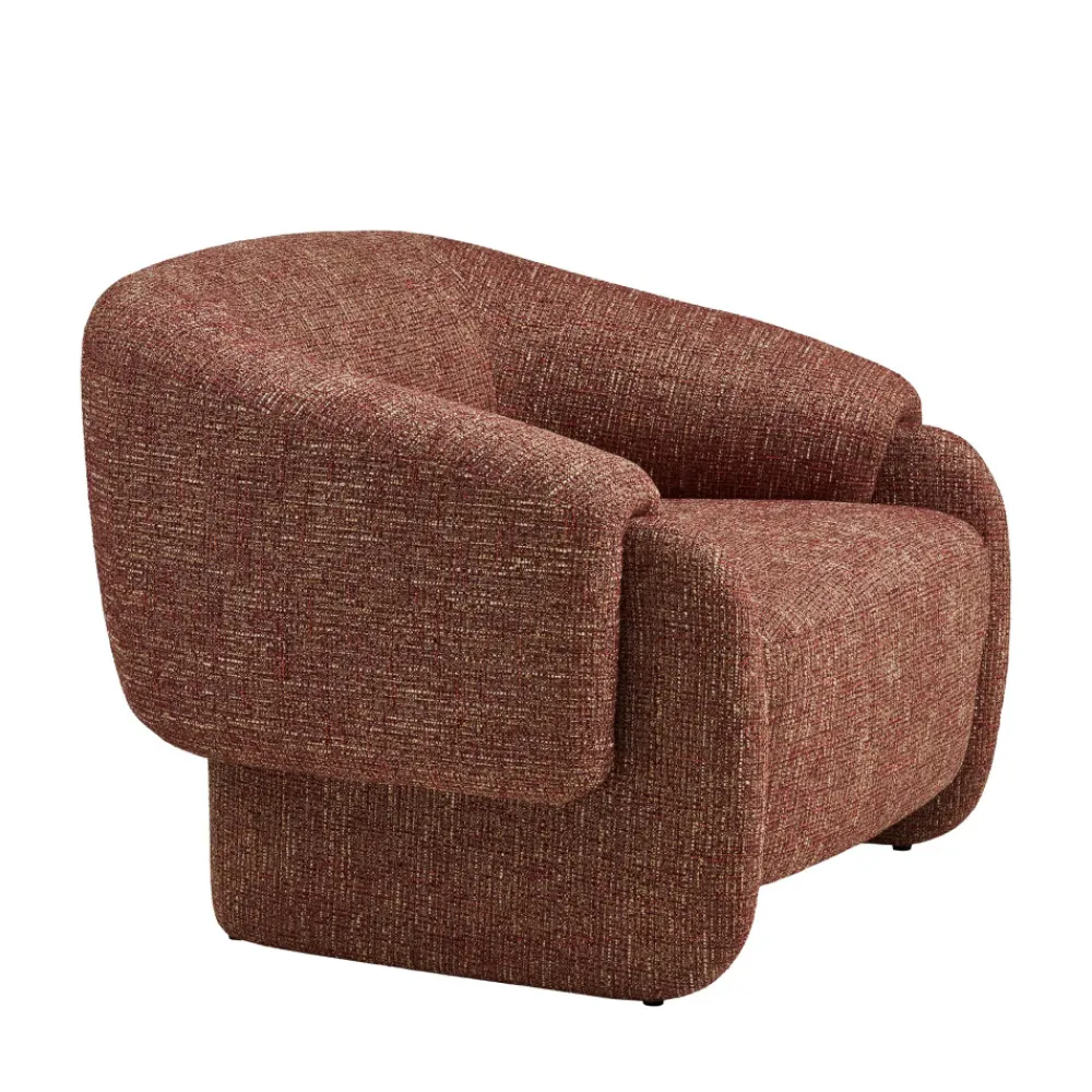 House Nordic HAMILTONY Fauteuil lounge en tissu chiné