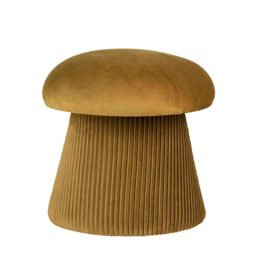 House Nordic HAMPTON Pouf champignon en velours ø39cm