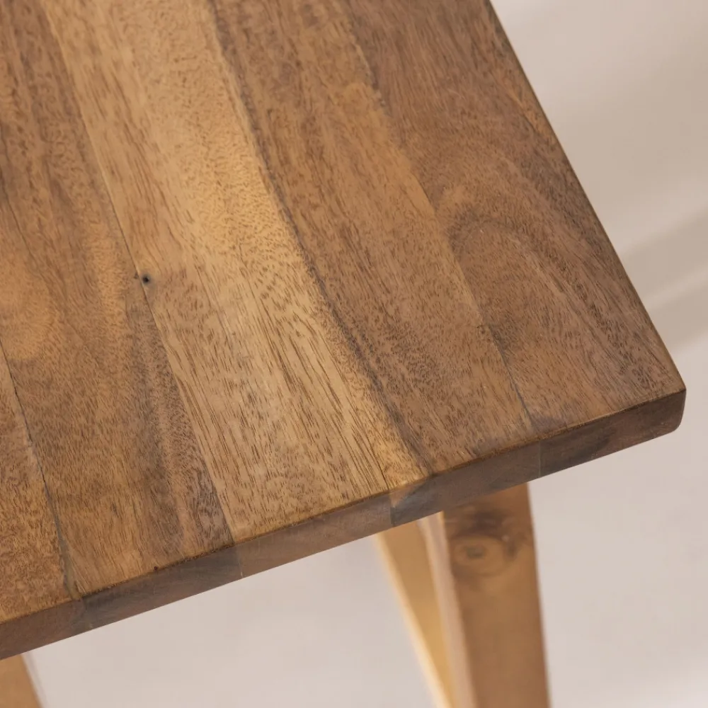 Drawer HANOTILO Tabouret de bar en acacia H66cm