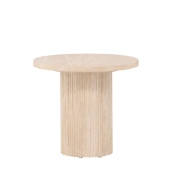 Venture Home HARON Table d'appoint ronde effet travertin ø50cm