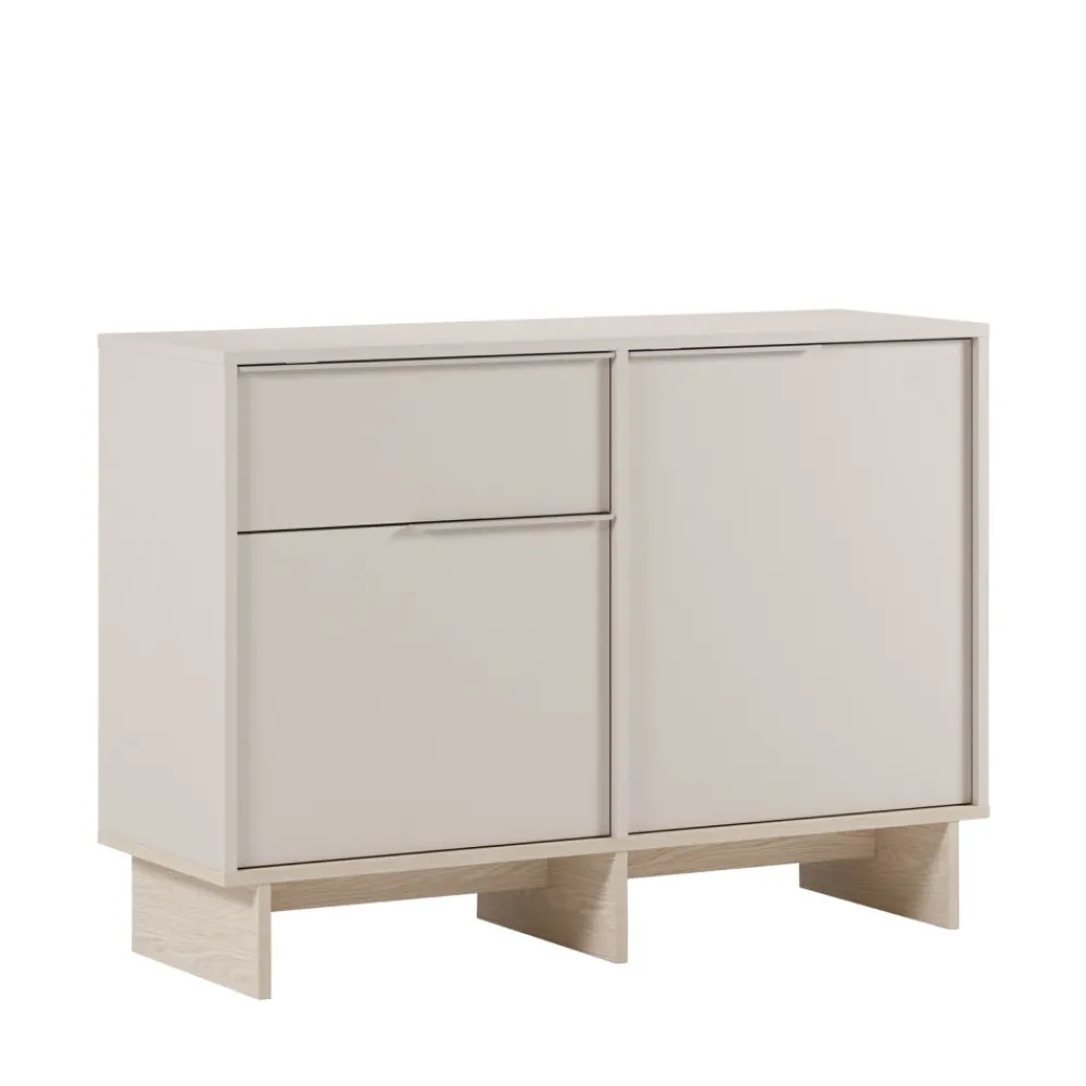 Drawer HARRIET Buffet 2 portes 1 tiroir en bois et métal L120cm