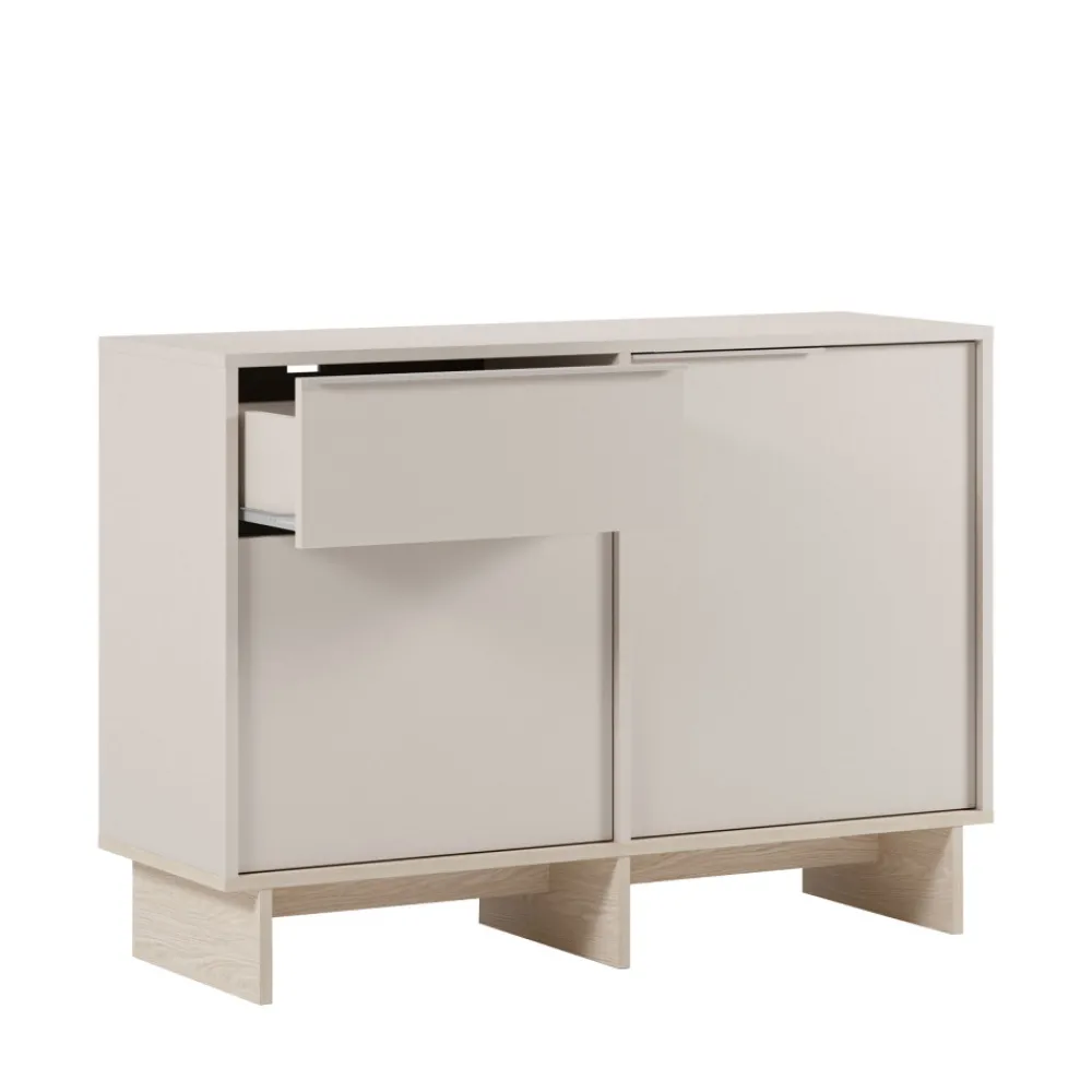 Drawer HARRIET Buffet 2 portes 1 tiroir en bois et métal L120cm