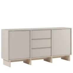 Drawer HARRIET Buffet 2 portes 3 tiroirs en bois et métal L176cm